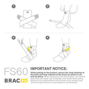 NEW ! ! FS60 Ankle Airy Sleeve Breathable & 4-way stretch with Wrap ( PC )